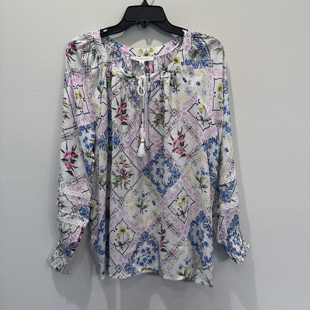 Jane & Delancey Boho Mixed Print Floral Paisley Cottagecore Women's Size L‎